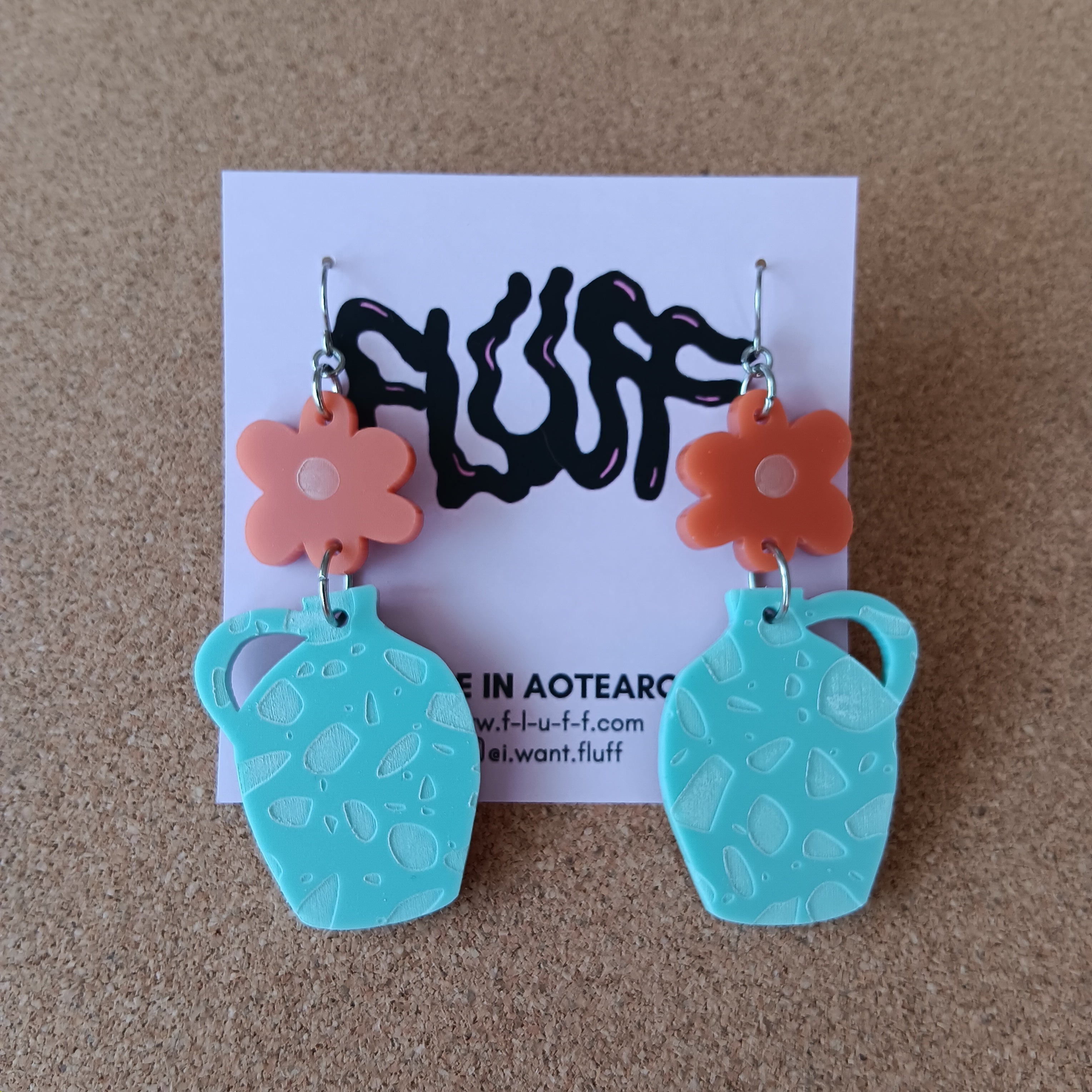 BUD and JUG EARRINGS - TERRAZZO