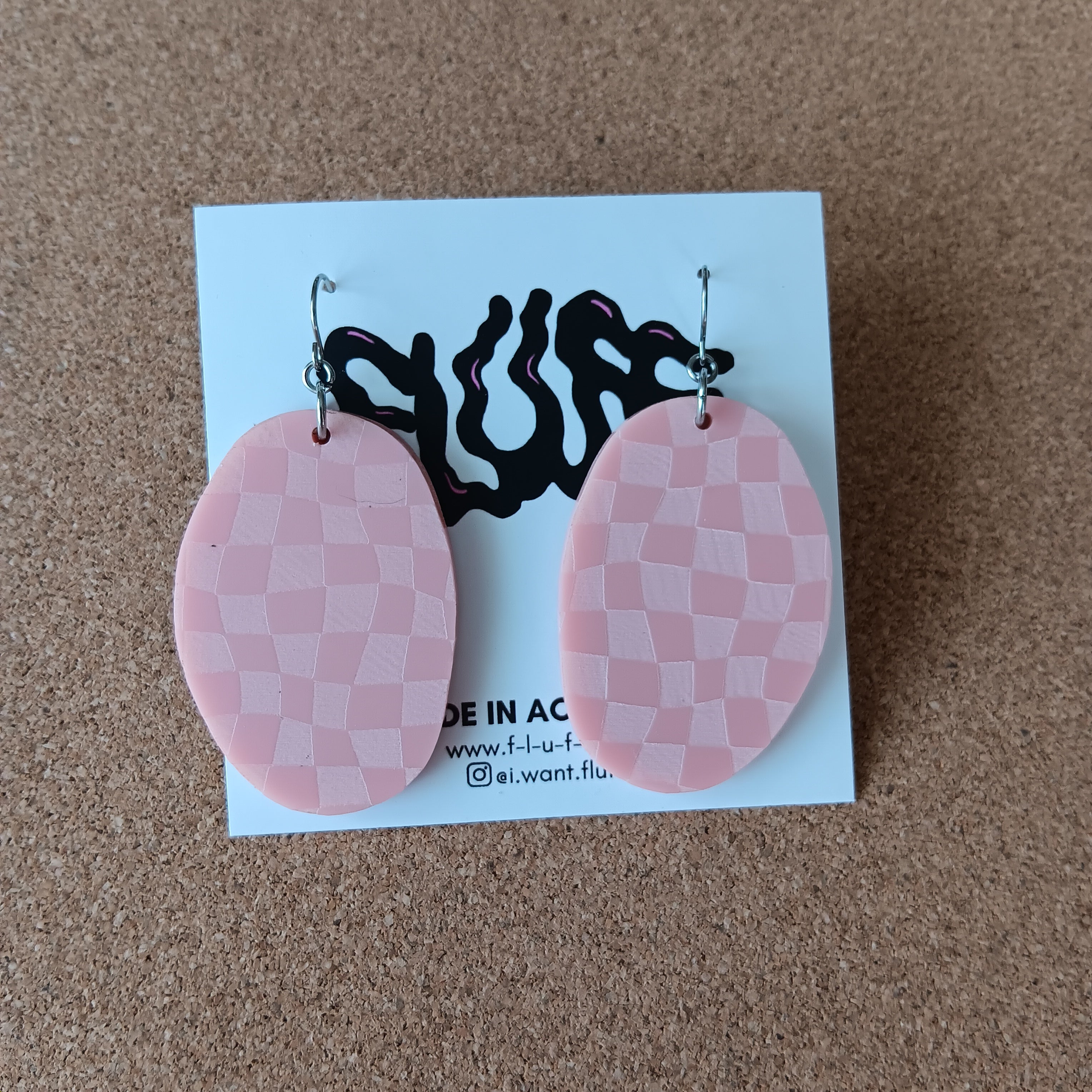 PALETTE EARRINGS - CHECKERED