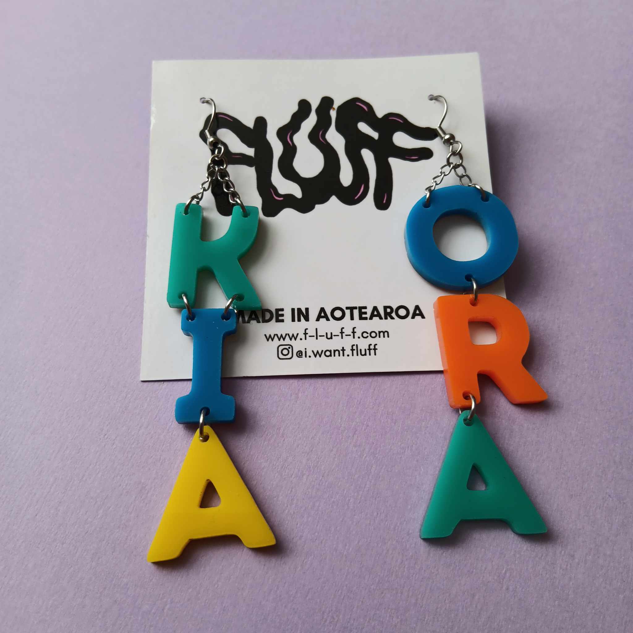 BIG KIA ORA - MULTI COLOUR EARRINGS