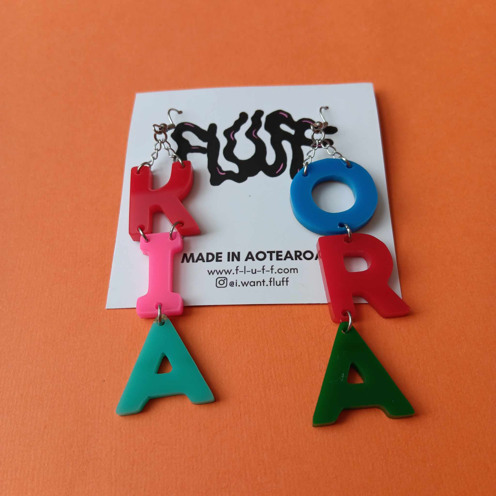 BIG KIA ORA - MULTI COLOUR EARRINGS