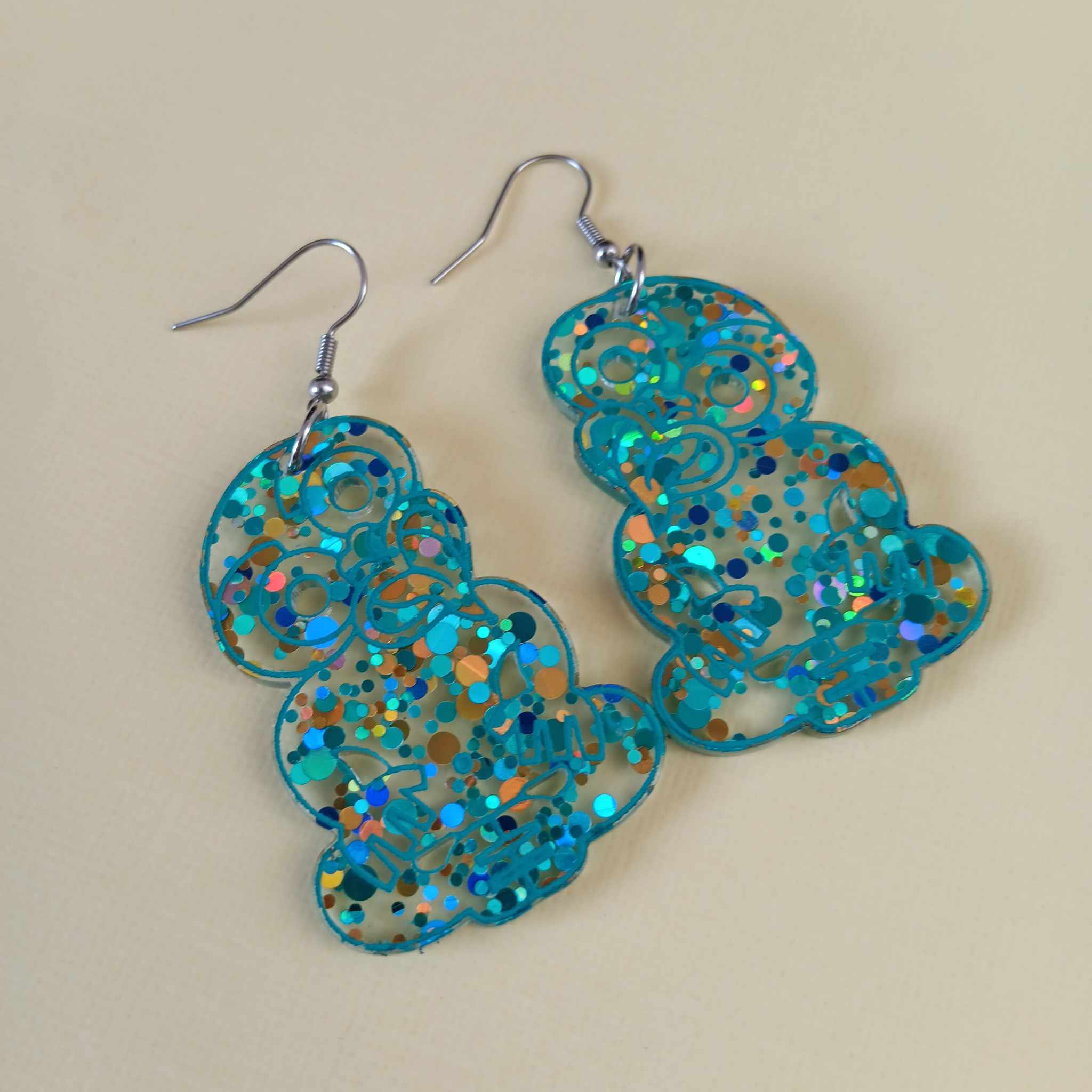 GLITTER TIKI EARRINGS - LIMITED EDITION