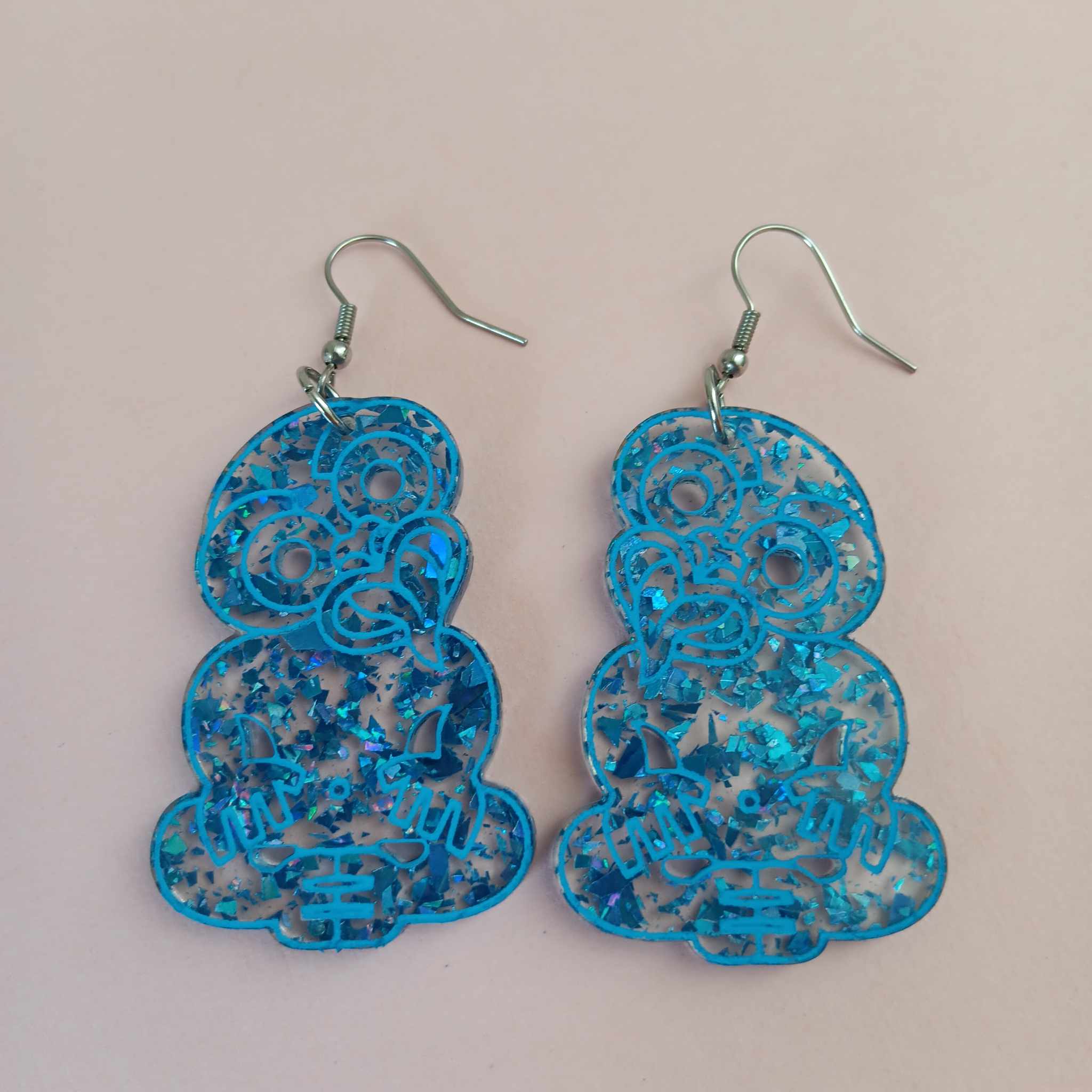 GLITTER TIKI EARRINGS - LIMITED EDITION