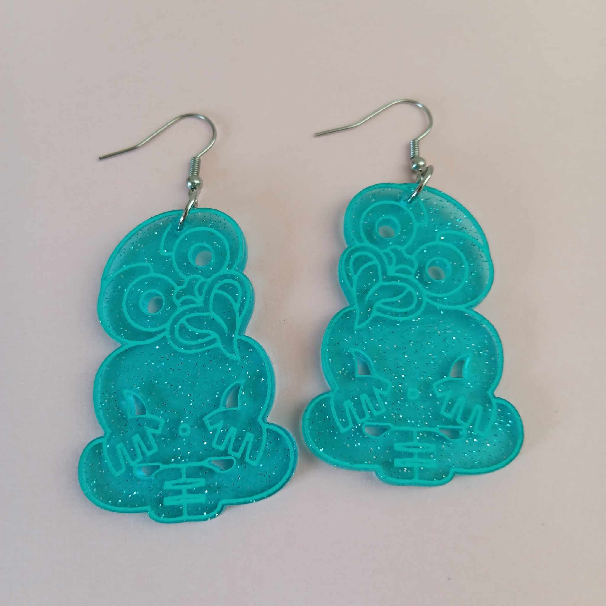 GLITTER TIKI EARRINGS - LIMITED EDITION