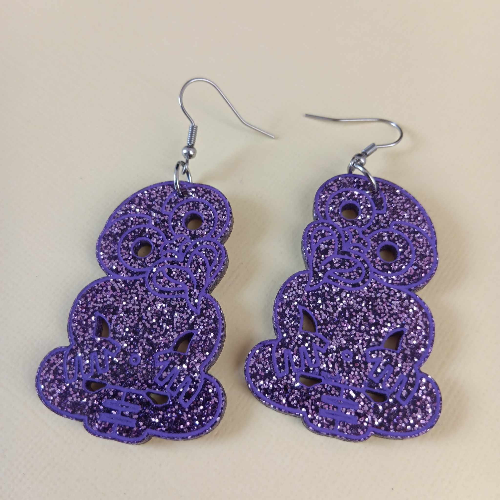 GLITTER TIKI EARRINGS - LIMITED EDITION