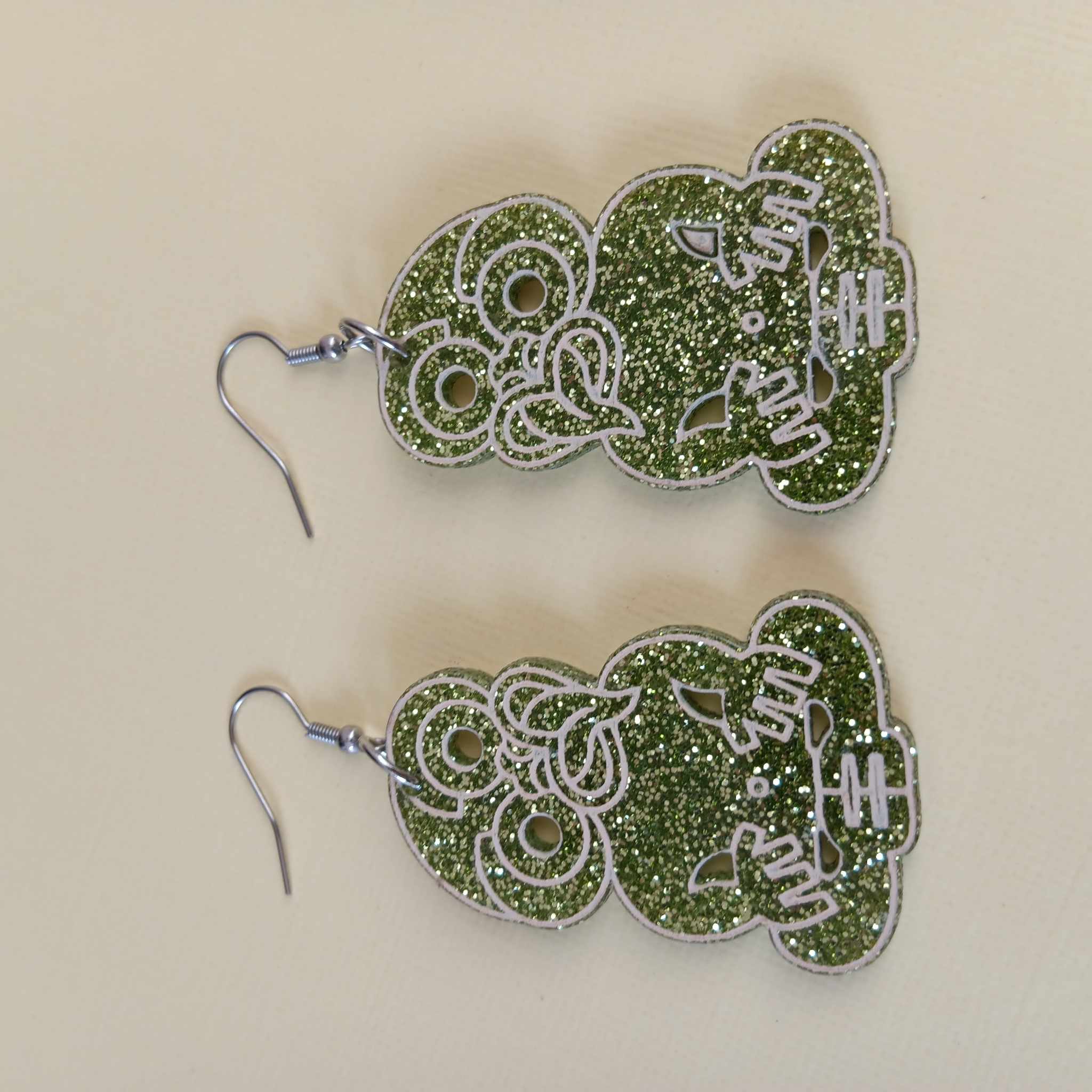 GLITTER TIKI EARRINGS - LIMITED EDITION