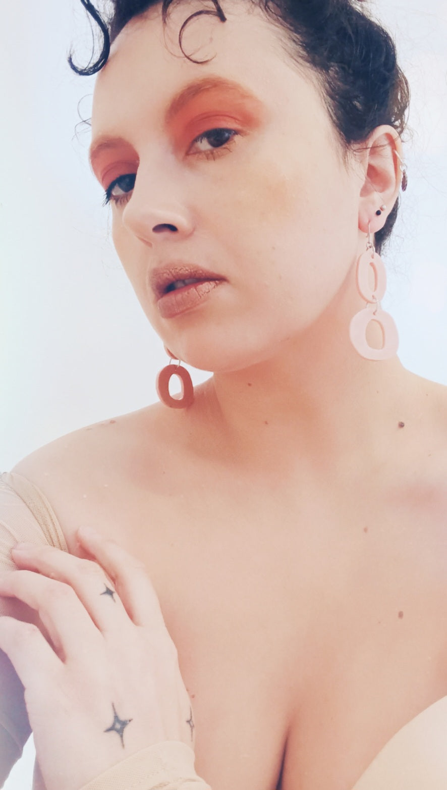 DOUBLE OH EARRINGS - TERRAZZO