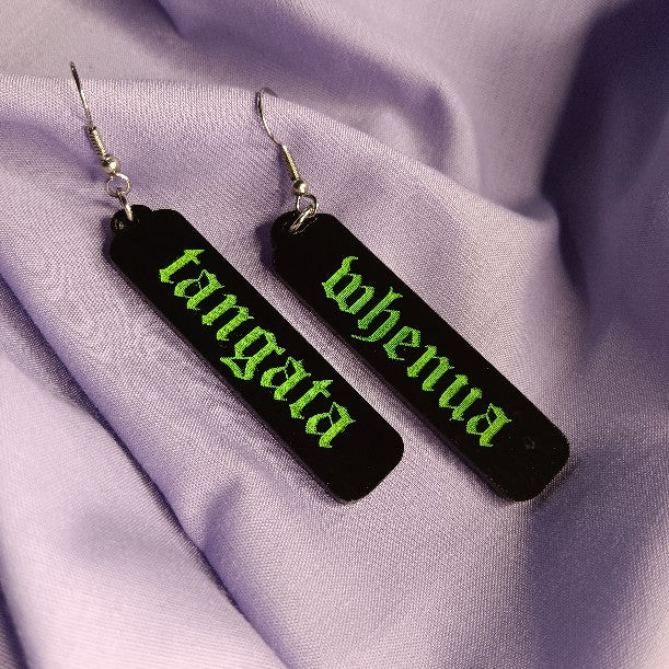 TANGATA WHENUA BAR EARRINGS