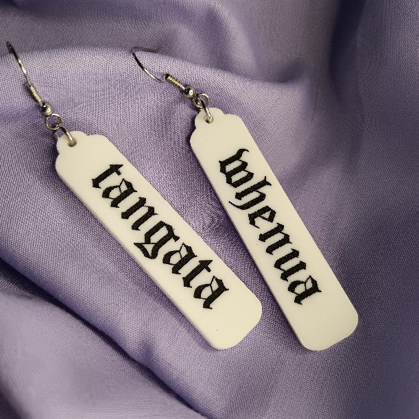 TANGATA WHENUA BAR EARRINGS